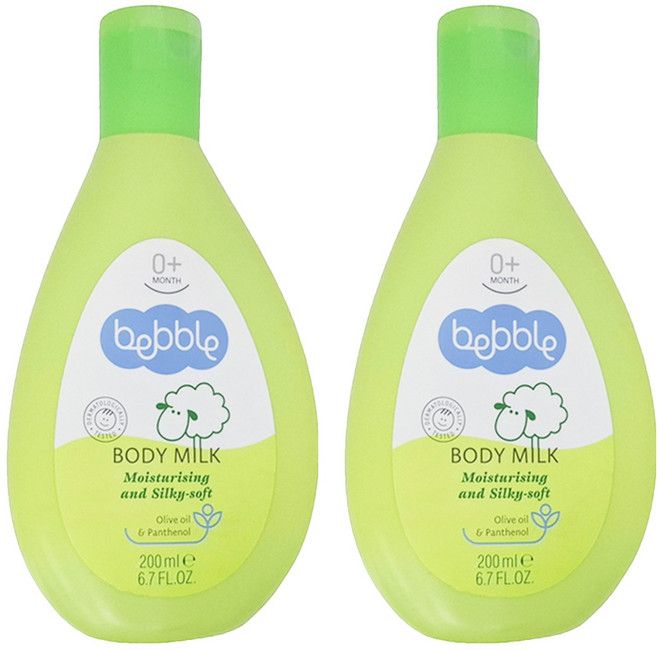bebble 貝朵 橄欖滋養身體乳, 200ml, 2瓶