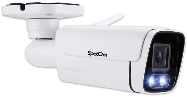 SpotCam 免主機全彩夜視IP66防水槍型攝影機, 1個, BCW1