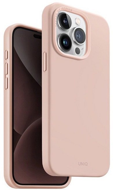 UNIQ LinoHue 手機 保護殼 iPhone 15 Pro 液態矽膠 磁吸 防摔 粉色