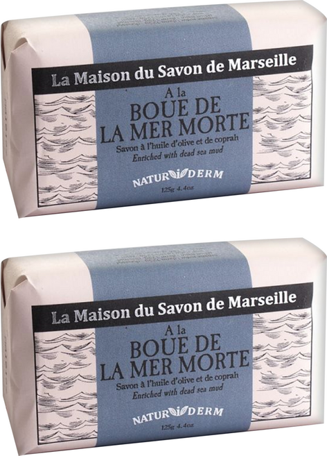 La Maison 馬賽皂之家 深層清潔死海泥 香氛精油 面膜皂, 125g, 2顆