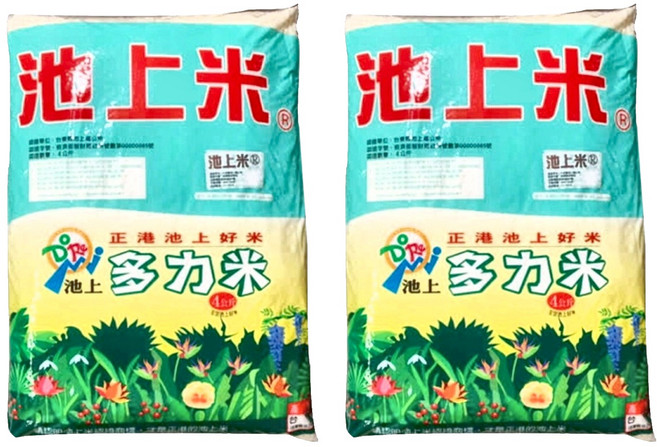 池上多力米 多力米, 4kg, 2包, CNS 二等