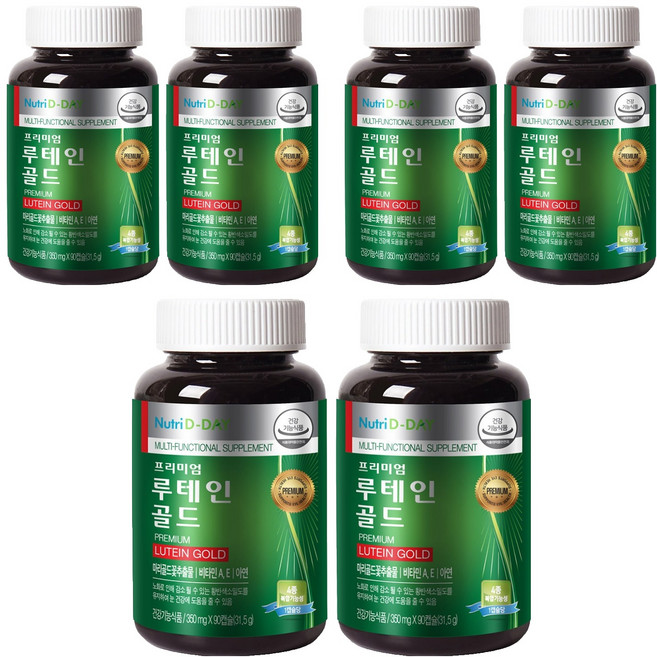 Nutri D-DAY Premium葉黃素補充膠囊, 90錠, 6個