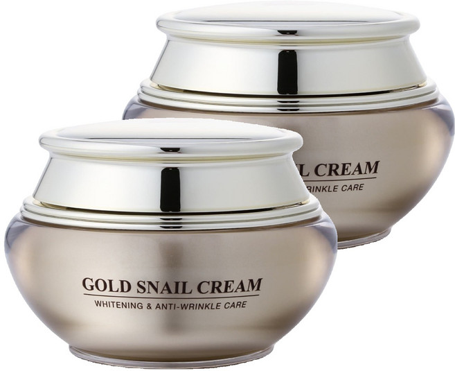 GOLD ENERGY SNAIL SYNERGY 黃金蝸牛 極致透白防皺修護霜, 60ml, 2罐