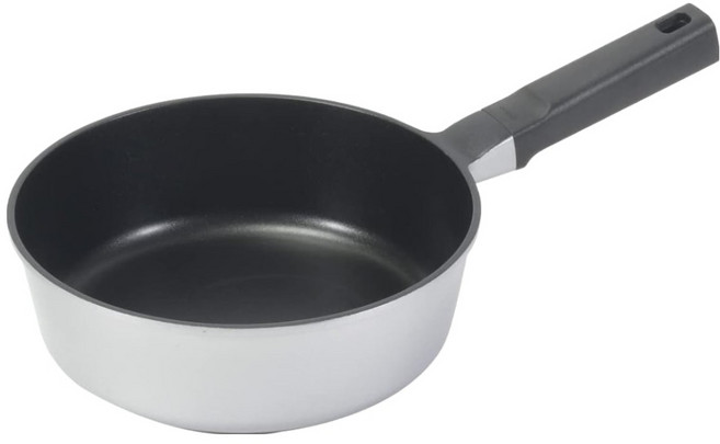 PEARL LIFE 珍珠金屬 深煎鍋 IH適用 不沾塗層 HB-6564, 22cm, 1個