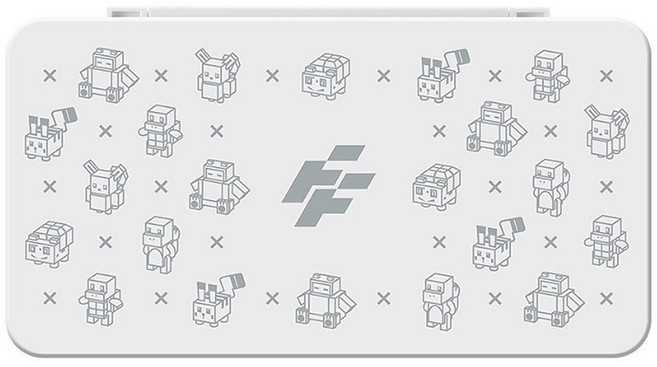 FlashFire 富雷迅 switch 遊戲卡24片磁吸收納盒, 白色, 1個