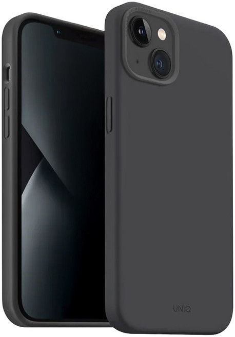 UNIQ LinoHue 智慧型手機 防摔殼 手機殼 iPhone 14 Plus (6.7吋) 液態矽膠 雙色 支援MagClick 附鏡頭框 灰色