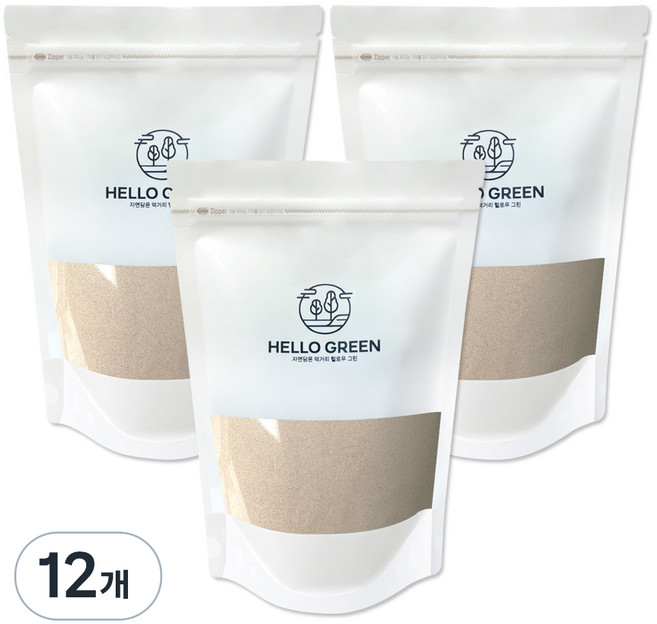 Hello Green 洋車前子殼粉末, 250g, 12個