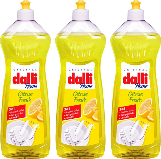 dalli 達麗 全效能3合1 超濃縮 洗碗精, 1L, 3瓶