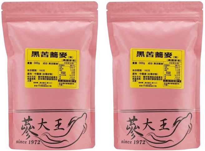 黑苦蕎麥, 100g, 3包, 2袋
