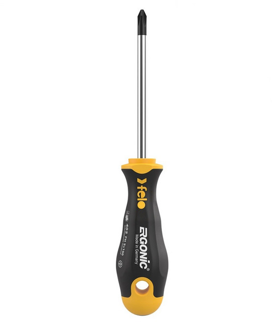 felo 超軟柄十字起子 PH1*80mm ERGONIC402, 1個
