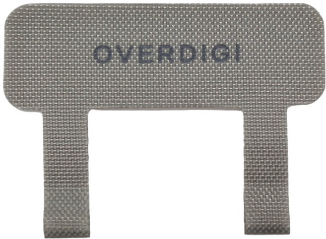 OVERDIGI 機殻掛繩片 尼龍雙環, 灰色, 1個