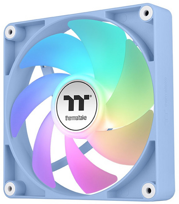 thermaltake 曜越 CT140 ARGB 正轉 模組化線材設計 2入, CL-F203-PL14BU-A, 繡球花藍, 1套