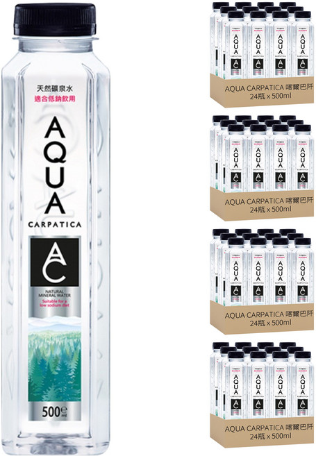 AQUA CARPATICA 喀爾巴阡 天然礦泉水, 500ml, 96瓶