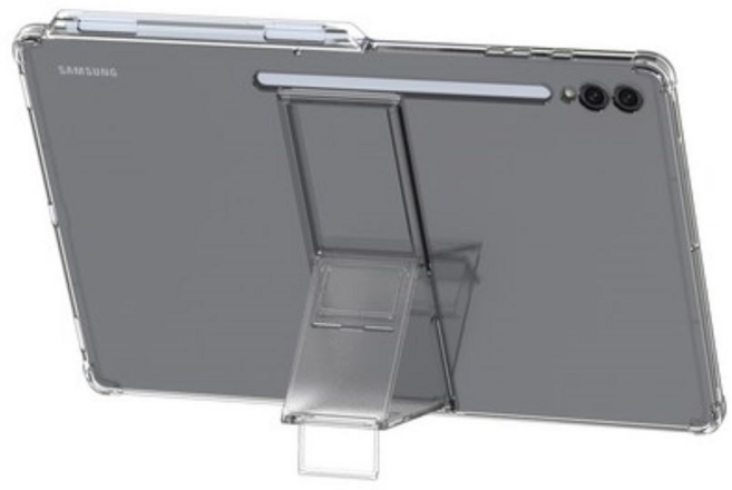 araree Galaxy Tab S Pen Flex 4 層角度平板電腦支架保護套, 透明色, 1個