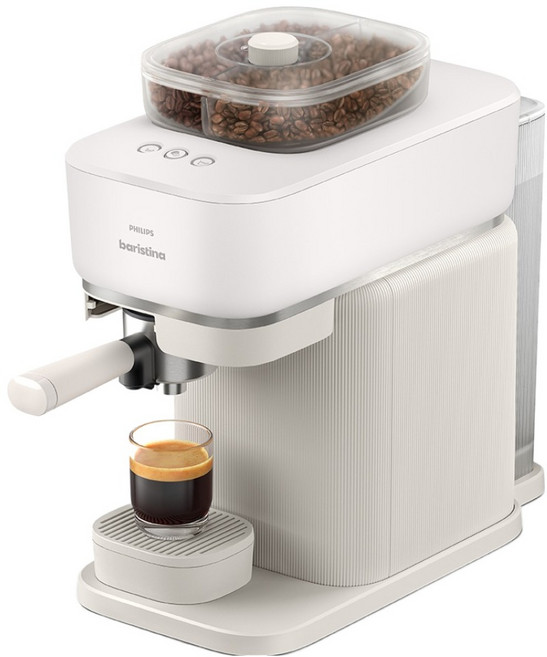 PHILIPS 飛利浦 Baristina BeanSwap 義式全自動咖啡機, 牛奶白, BAR320/00