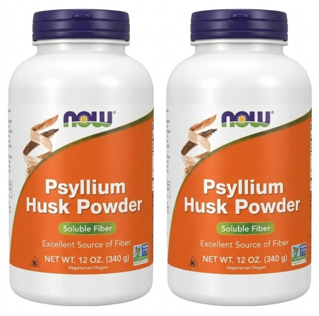 NOW Foods 台灣公司貨 洋車前子殼粉, 340g, 2罐