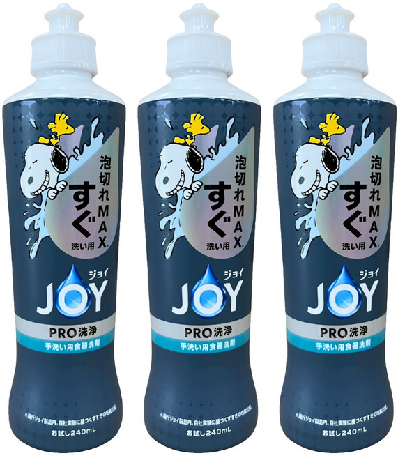 JOY 逆向版洗碗精 快沖快乾版/特別版, 3個, 240ml