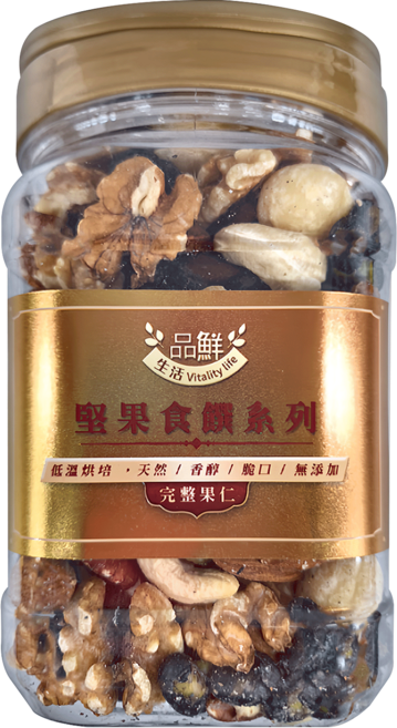 品鮮生活 綜合堅果 大顆黑豆五寶, 400g, 1罐