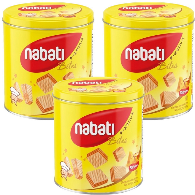 Richeese 麗芝士 nabati 起司威化餅, 287g, 3罐