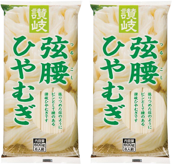 Sanuki Shisei 讚岐 弦腰涼麵 6包, 600g, 2袋