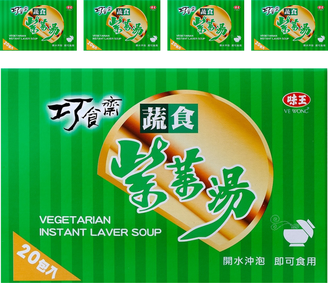 味王 巧食齋蔬食紫菜湯, 70g, 5盒