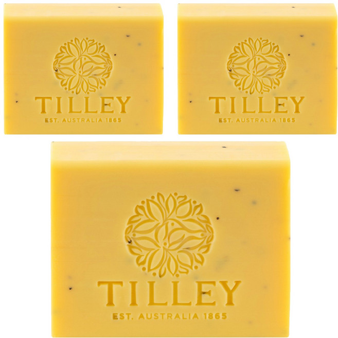 TILLEY 緹莉 經典香皂 罌粟花與百香果, 100g, 3個