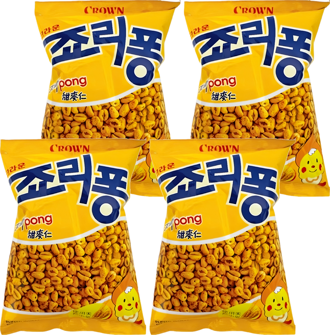 CROWN 皇冠 Jollypong 甜麥仁, 90g, 4包