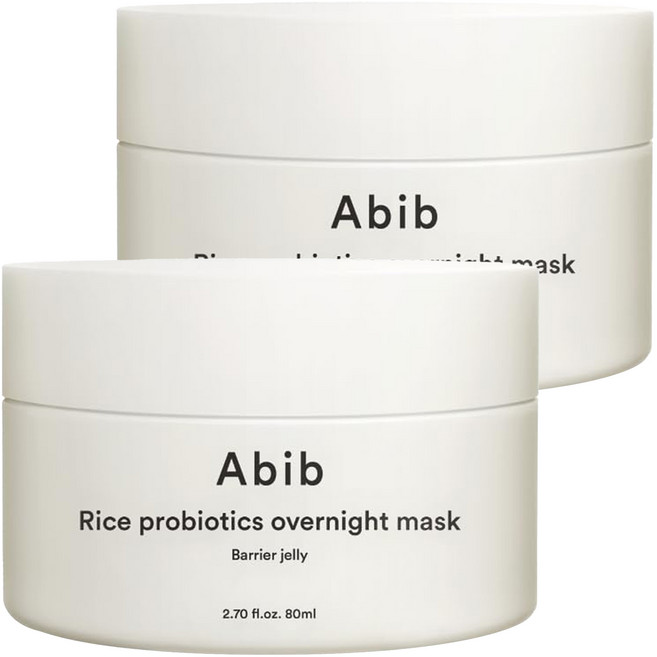 Abib 阿彼芙 台灣公司貨 米萃益生菌晚安修護凍膜, 80ml, 2罐