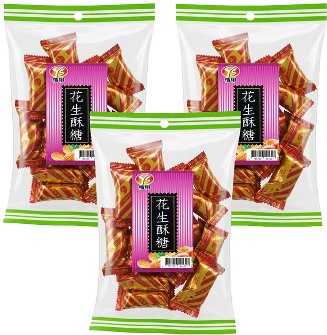 楢栩 花生酥糖, 110g, 3袋