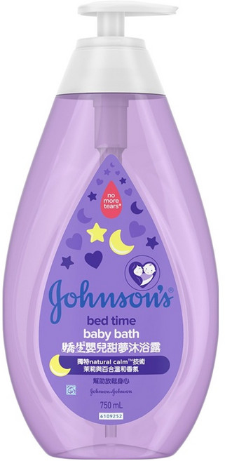 Johnson's 嬌生 嬰兒甜夢沐浴露 茉莉與百合溫和香氛, 750ml, 1瓶
