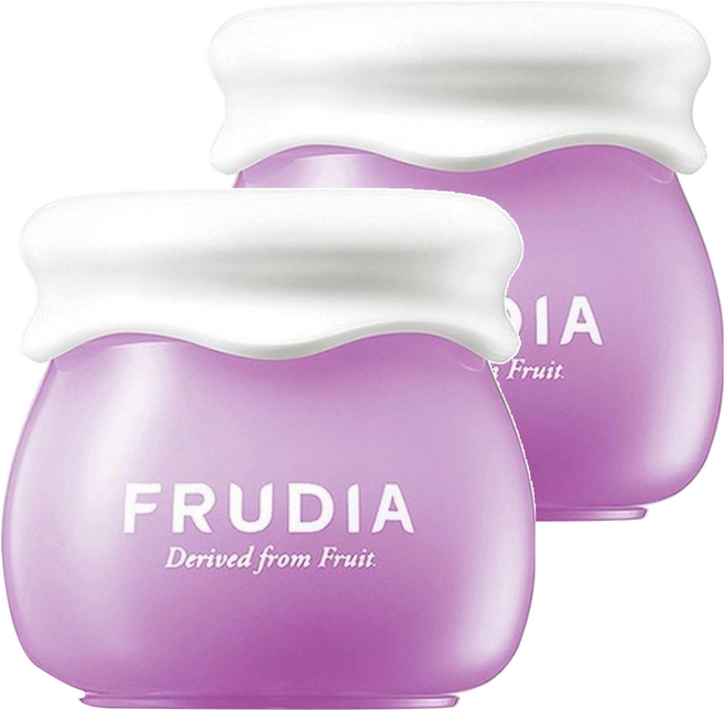 FRUDIA 台灣公司貨 望莓止渴 藍莓補水乳霜, 10g, 2罐