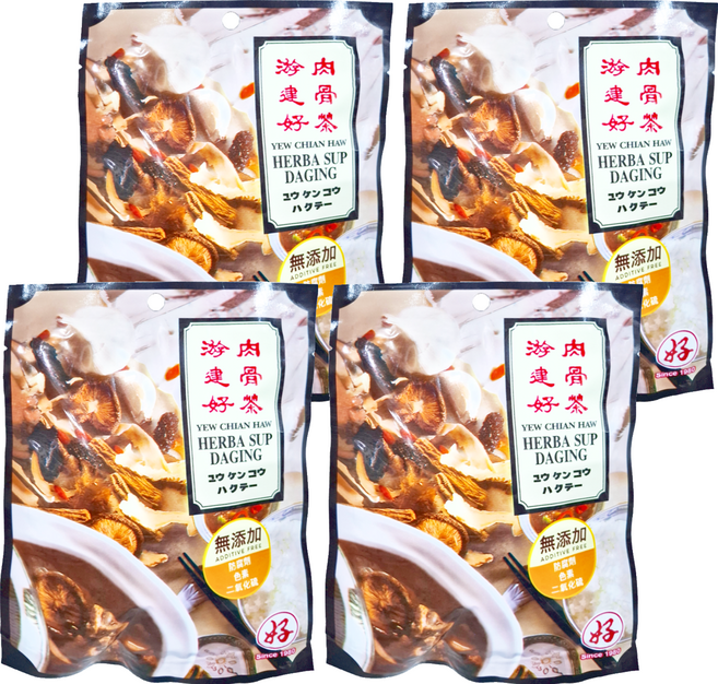 游建好 肉骨茶湯滷包 片裝, 50g, 4包