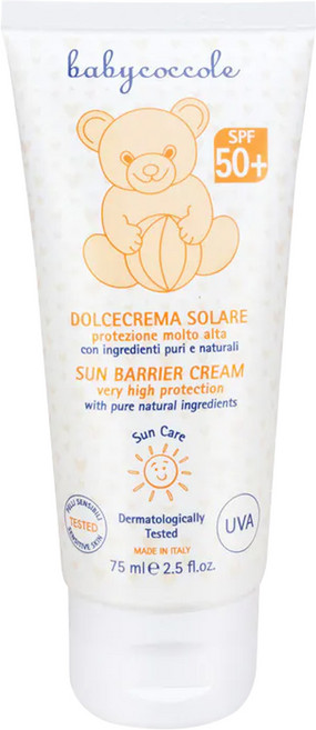 babycoccole 寶貝可可麗 夏日加強防護霜 SPF50, 75ml, 1條