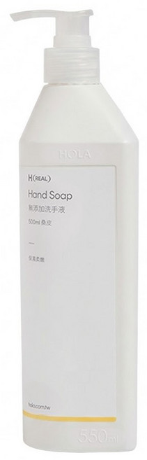 HOLA 和樂家居 REAL無添加洗手液 桑皮 500ml 溫和潔淨, 1瓶