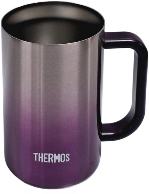 THERMOS 膳魔師 不銹鋼冰沁馬克杯 600ml, 紫色, 1個