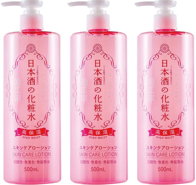 KIKUMASA 菊正宗 日本酒高保濕化妝水, 500ml, 3瓶