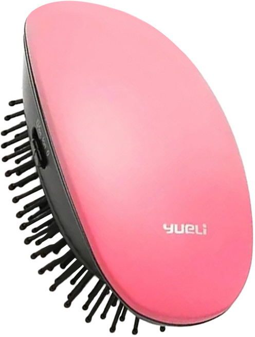 yueLi 月立 便攜式負離子按摩梳 B07347002021-06, 嫣紅, 1個