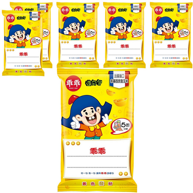 乖乖 玉米脆條 五香口味, 80g, 6包