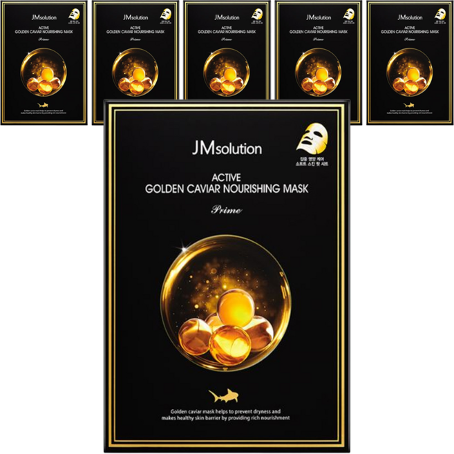 JMsolution 肌司研 活性黃金魚子醬滋養頂級面膜, 30ml, 6個, 10入