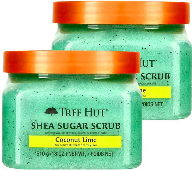 TREE HUT 乳油木蜜糖身體磨砂膏 Coconut Lime, 510g, 2件