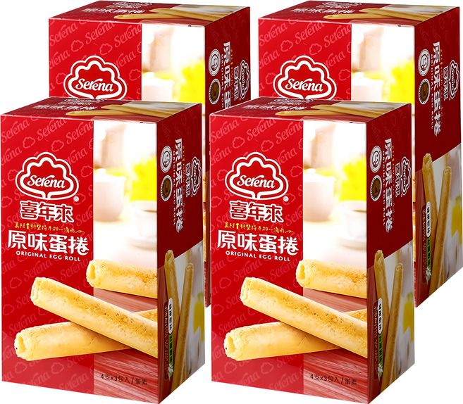喜年來 原味蛋捲, 192g, 4盒