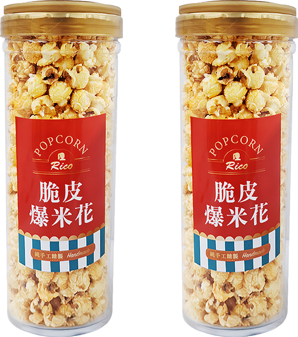 Rico 瑞喀 脆皮爆米花 藍帶起司, 370g, 2罐