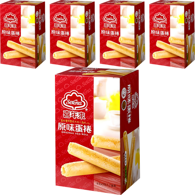 喜年來 原味蛋捲, 192g, 5盒