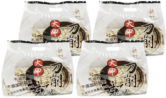 大甲佳旭 刀削麵, 600g, 4包