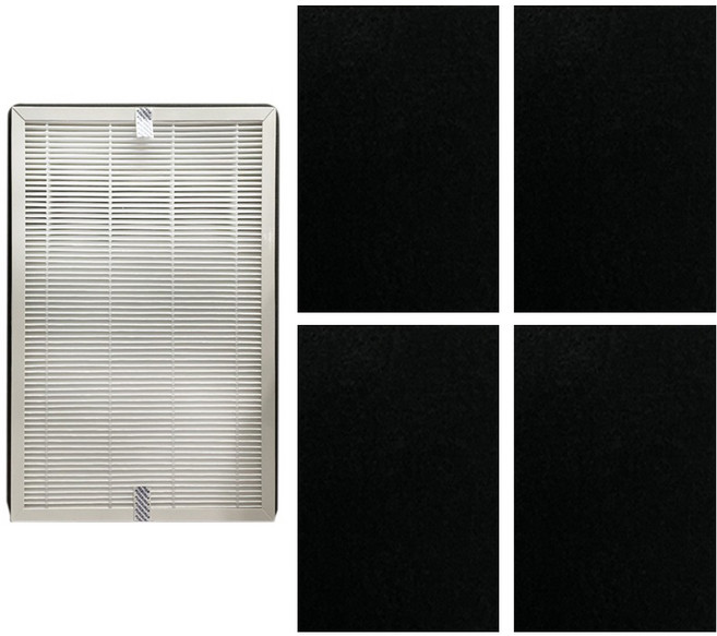 PUREBURG 淨博 高效HEPA濾網濾心 + 前置活性碳濾綿 4個 3M FA-U120/FA-U150適用, 1套, 3M-U12-01