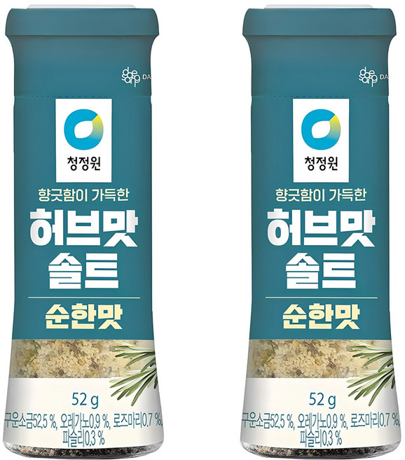 清淨園 萬用調味鹽 原味, 52g, 2瓶