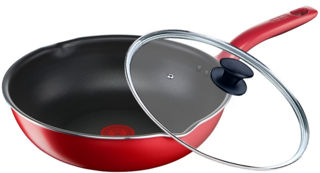 Tefal 特福 美食家系列 不沾深平鍋 + 玻璃蓋, 28cm, 1個