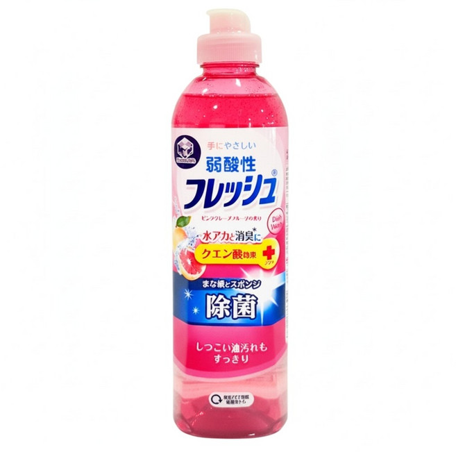 第一石鹼 Kitchen Club 弱酸性除菌洗碗精 葡萄柚香, 250ml, 1瓶