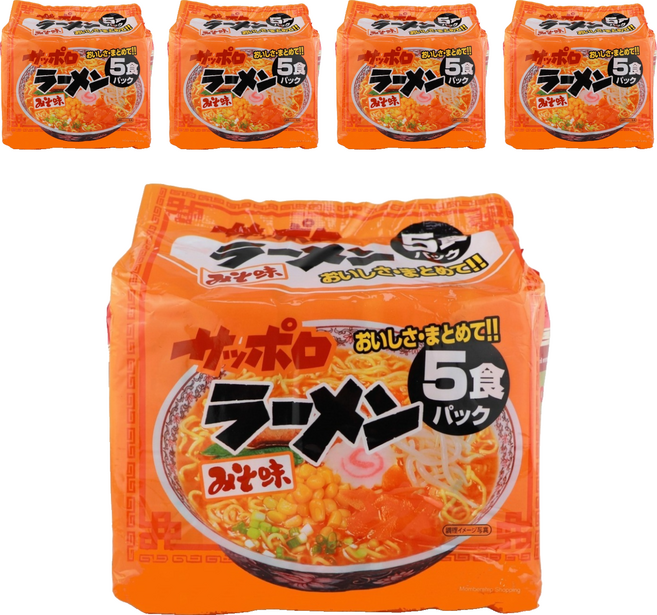 Men-Sunaoshi 札幌味噌味袋裝拉麵 84g, 25個