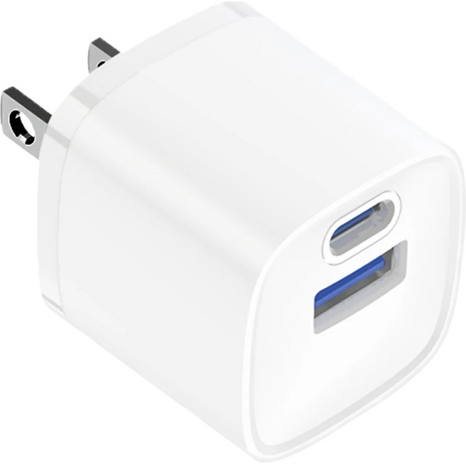 無品牌 30W 2孔 Type C 充電器 PD快充 氮化鎵 電壓保護 白色 MG-GAN30W 適用蘋果Iphone17/16/三星/vivo